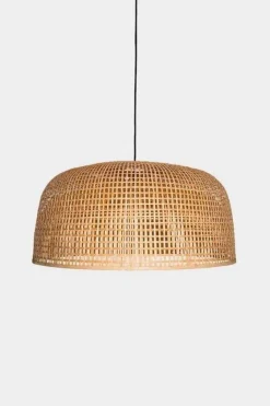 Hanglamp Doppio Grid naturel bamboe ø80cm