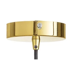 Hanglamp groen glas met motief