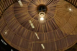 Hanglamp Nama 3 zwart rotan ø72cm