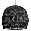 Hanglamp Nama 2 zwart rotan ø58cm