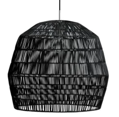 Hanglamp Nama 2 zwart rotan ø58cm