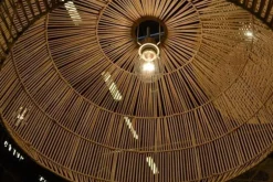 Hanglamp Nama 2 zwart rotan ø58cm