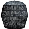 Hanglamp Nama 5 zwart rotan ø78cm