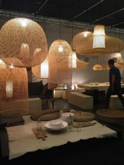 Hanglamp Plum medium bamboe ø55cm