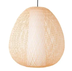 Hanglamp Twiggy Egg naturel bamboe ø60cm