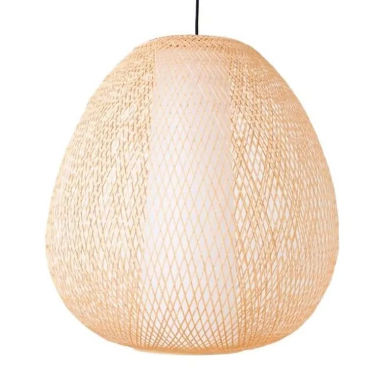 Hanglamp Twiggy Egg naturel bamboe ø60cm