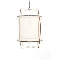 Hanglamp Z11 bamboe wit cashmere ø48,5x72,5cm