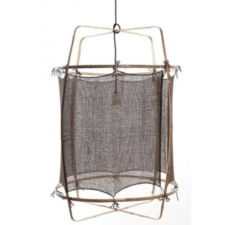 Hanglamp Z1 bamboe zwart cashmere ø67x100cm