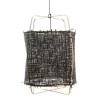Hanglamp Z2 blond bamboe zwart karton ø67x100cm