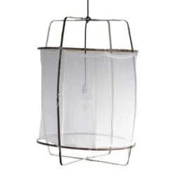Hanglamp Z1 wit katoen ø67x100cm
