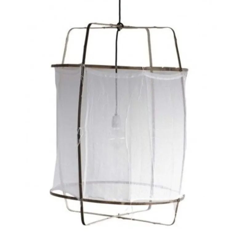 Hanglamp Z1 wit katoen ø67x100cm