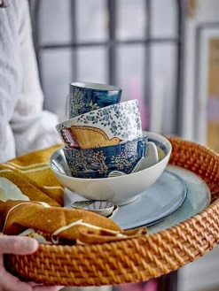 Hezha schalen blauw set van 6 stuks - 82060829