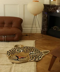 Himani Leopard head vloerkleed L - 1.45.10.070.700.5