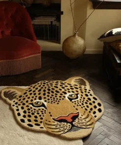 Himani Leopard head vloerkleed L - 1.45.10.070.700.5