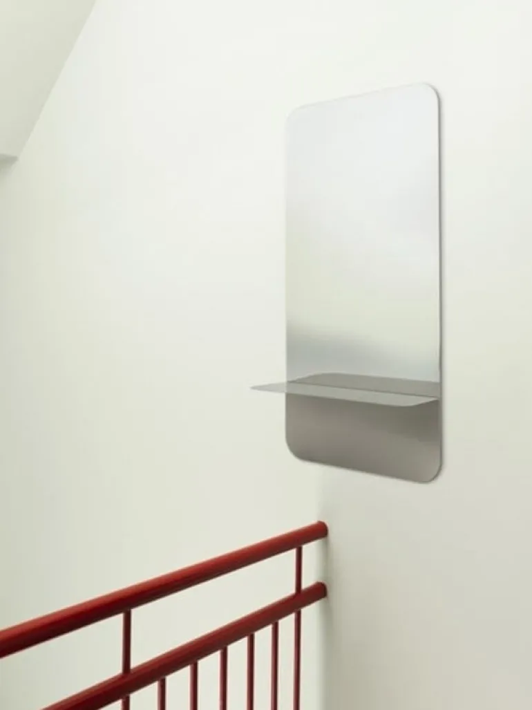 Horizon spiegel verticaal roestvrijstaal - 605712