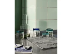 Hue glazen 15cl turquoise  set van 6 stuks - 14496244