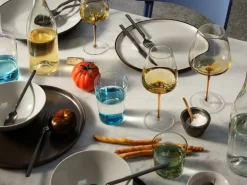 Hue glazen 30cl turquoise set van 6 stuks - 14496253