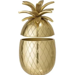 Ijsemmer ananas goud Ø13xH24 cm