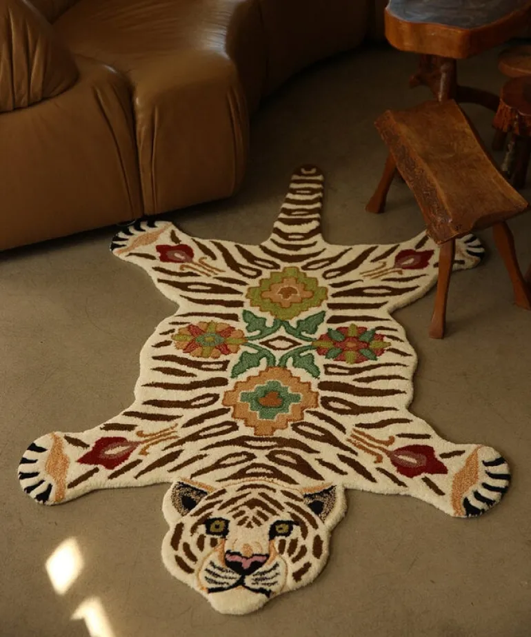 Jill tiger vloerkleed L - 1.45.10.142.020.4