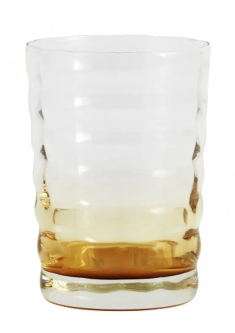 Jog glas doorzichtig/amber -set van 6 stuks