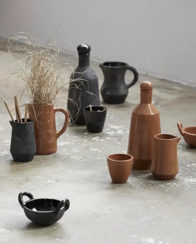 Juniper kan met handvat bruin - 9190