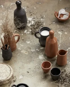 Juniper kopjes zwart set van 6 stuks - 9199