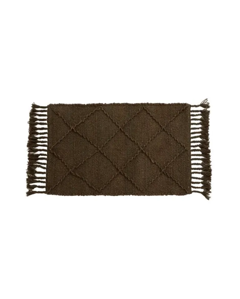 Jutan vloerkleed S bruin/groen 90x60cm - 82420