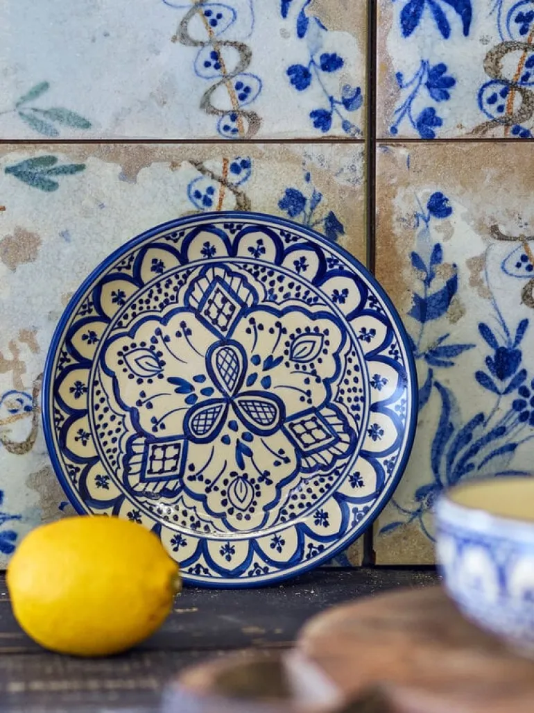 Karlie borden Ø19cm blauw set van 6 stuks - 82068290