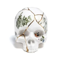 Kintsugi Skull decoratie object - 09943