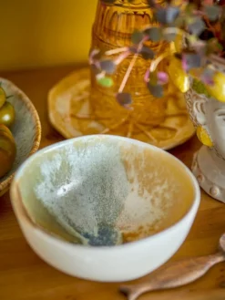 Lacey schaaltjes geel set van 4 stuks - 82072535