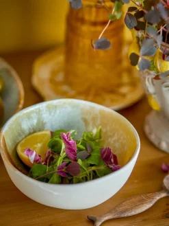 Lacey schaaltjes geel set van 4 stuks - 82072535