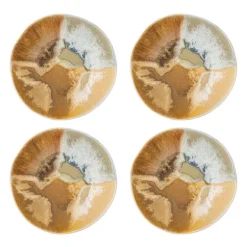 Lacey schalen geel set van 4 stuks - 82072536