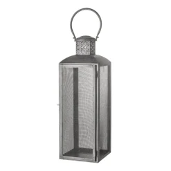 Lantaarn metaal - zwart L20xH57xW20 cm