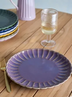 Latina borden Ø27cm paars set van 6 stuks - 82061942