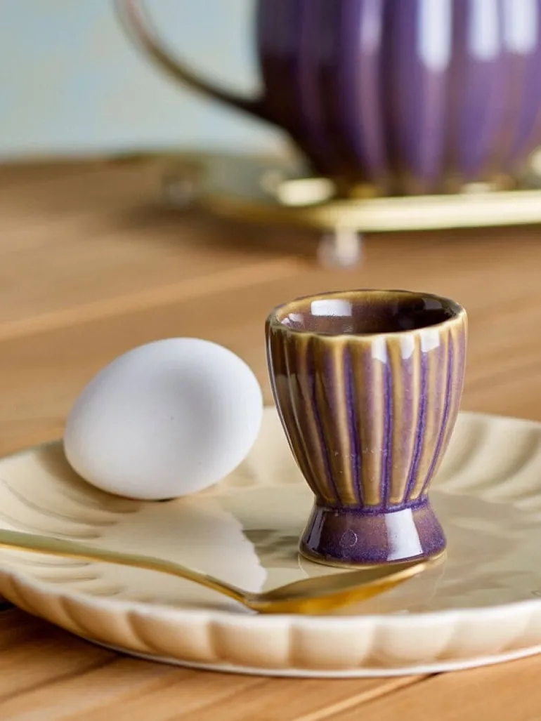 Latina eierdoppen paars set van 6 stuks - 82061925