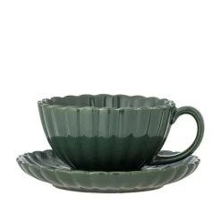 Latina kopjes en schotels groen set van 6 stuks - 82061908