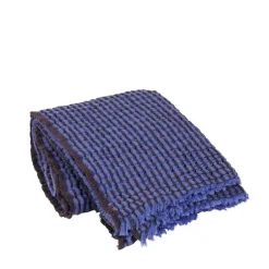 Linda plaid blauw - 130x180cm