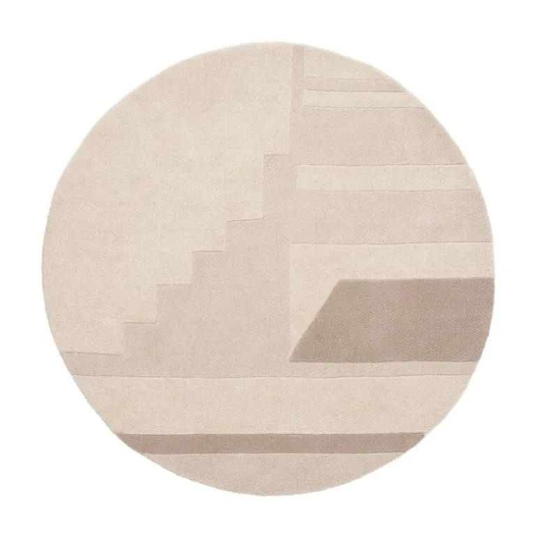 Line vloerkleed wol - Ø140CM