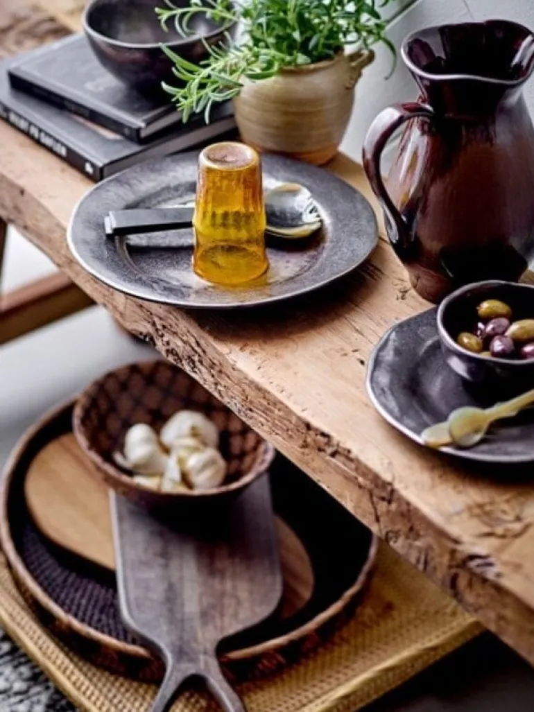 Linne borden Ø16,5cm set van 6 stuks - 82055875