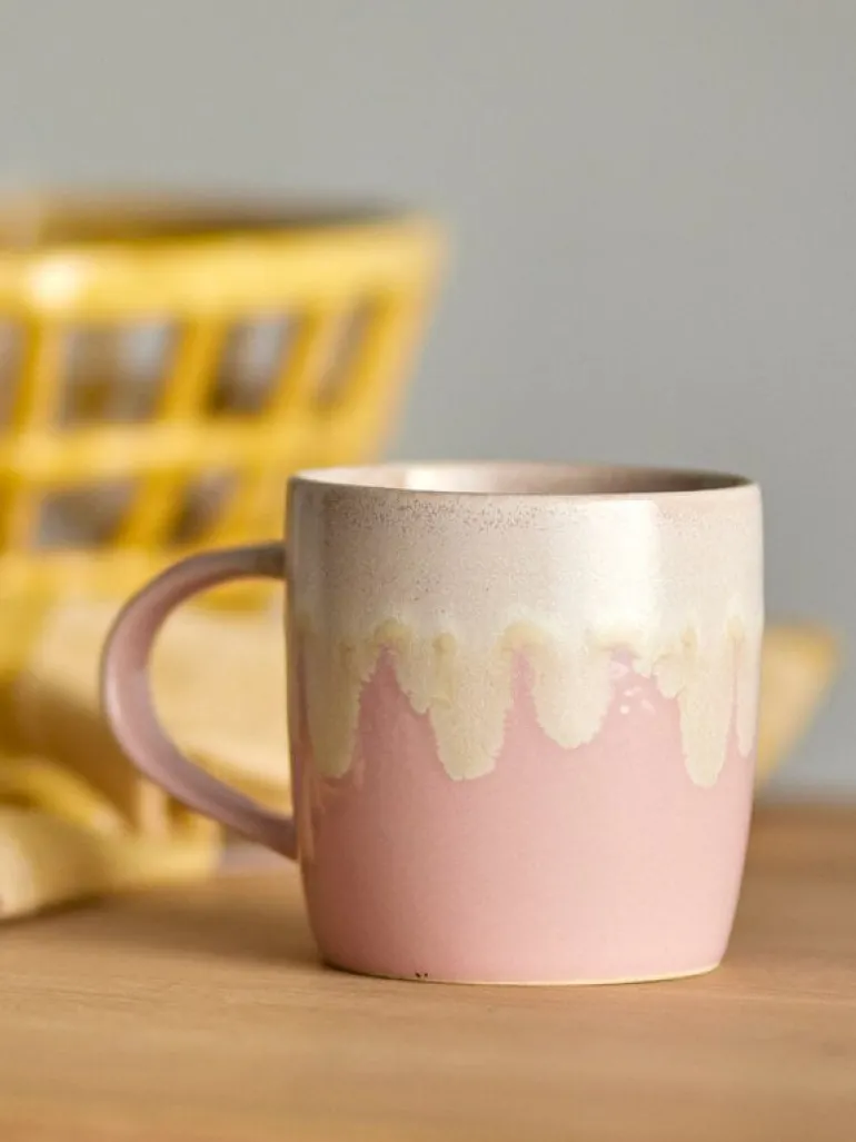 Louisa mokken roze set van 6 stuks - 82060551