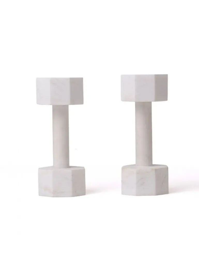 Lvdis marmeren decoratie dumbell set 2KG - 10132