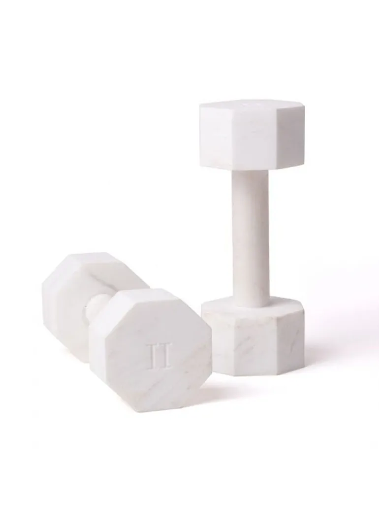 Lvdis marmeren decoratie dumbell set 2KG - 10132