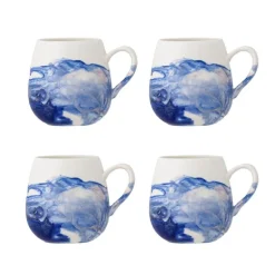 Lyre mokken blauw set van 4 stuks - 82072550