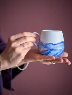 Lyre mokken blauw set van 4 stuks - 82072550