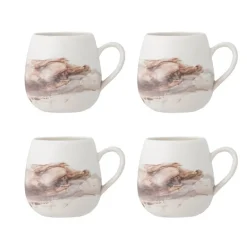 Lyre mokken bruin set van 4 stuks - 82072551