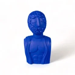 Magna graecia terracotta bust man object blauw - 11512B