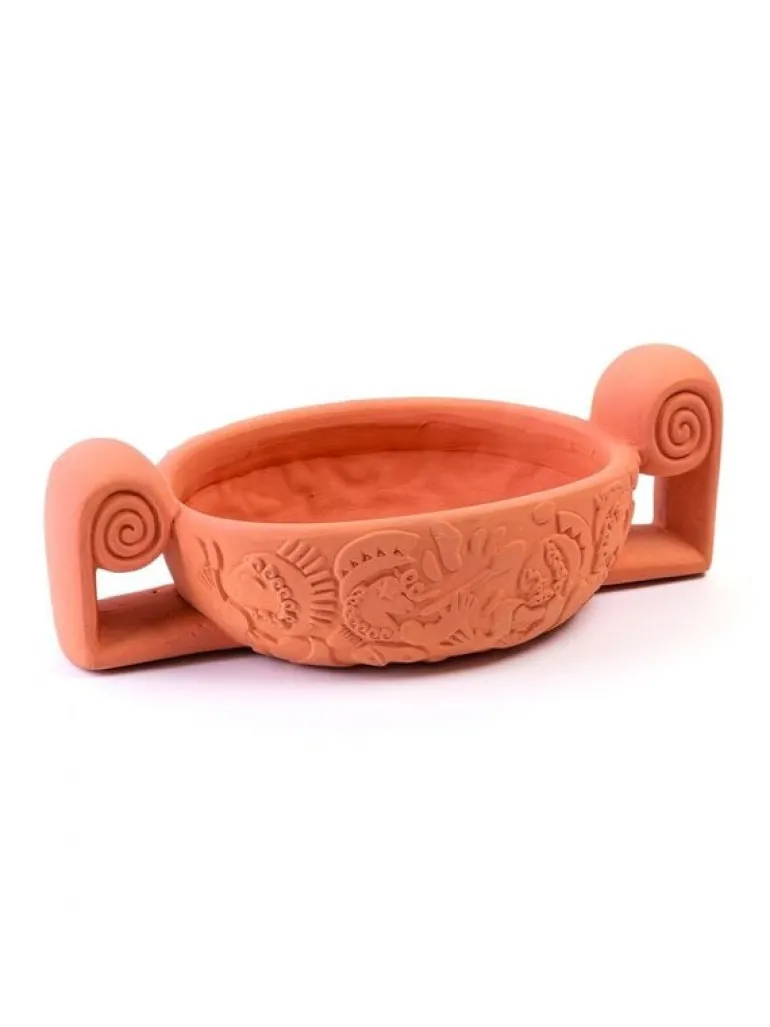 Magna graecia terracotta centerpiece decoratie schaal - 11509