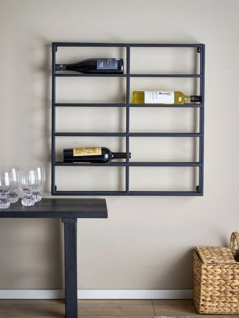 Magne wijnrek zwart - 82064787