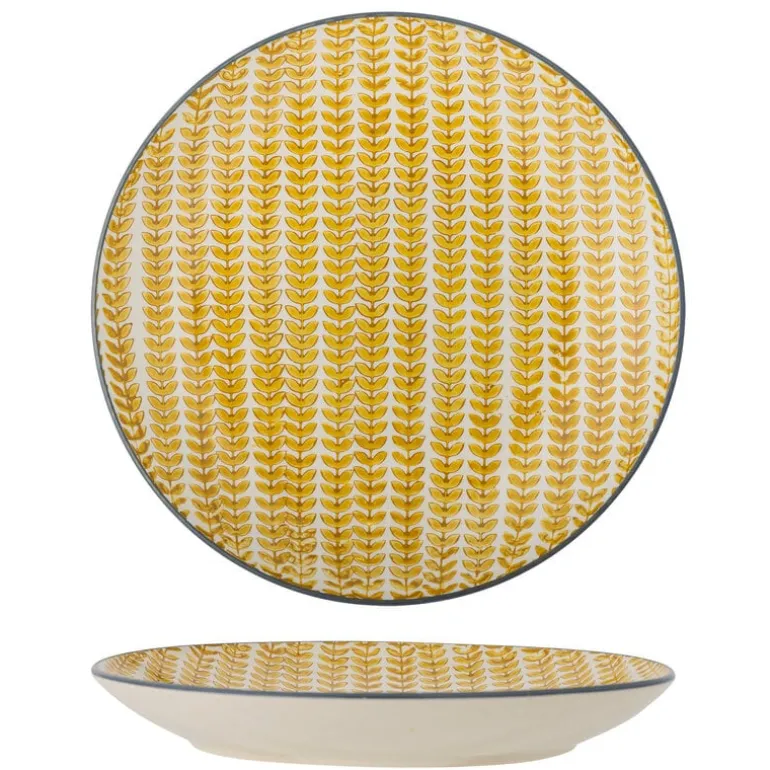 Maple borden Ø25,5cm geel set van 6 stuks - 82061609