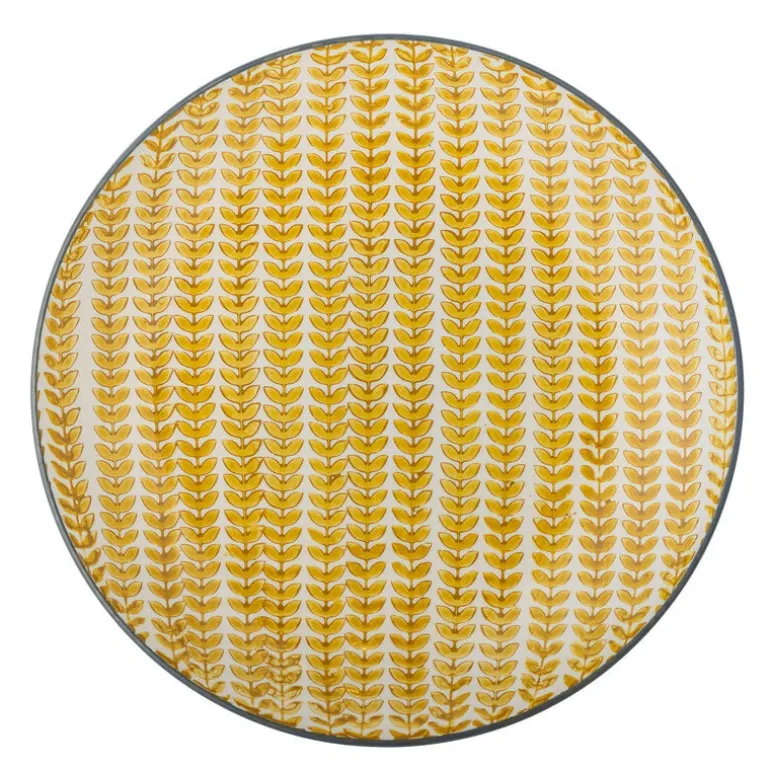 Maple borden Ø25,5cm geel set van 6 stuks - 82061609